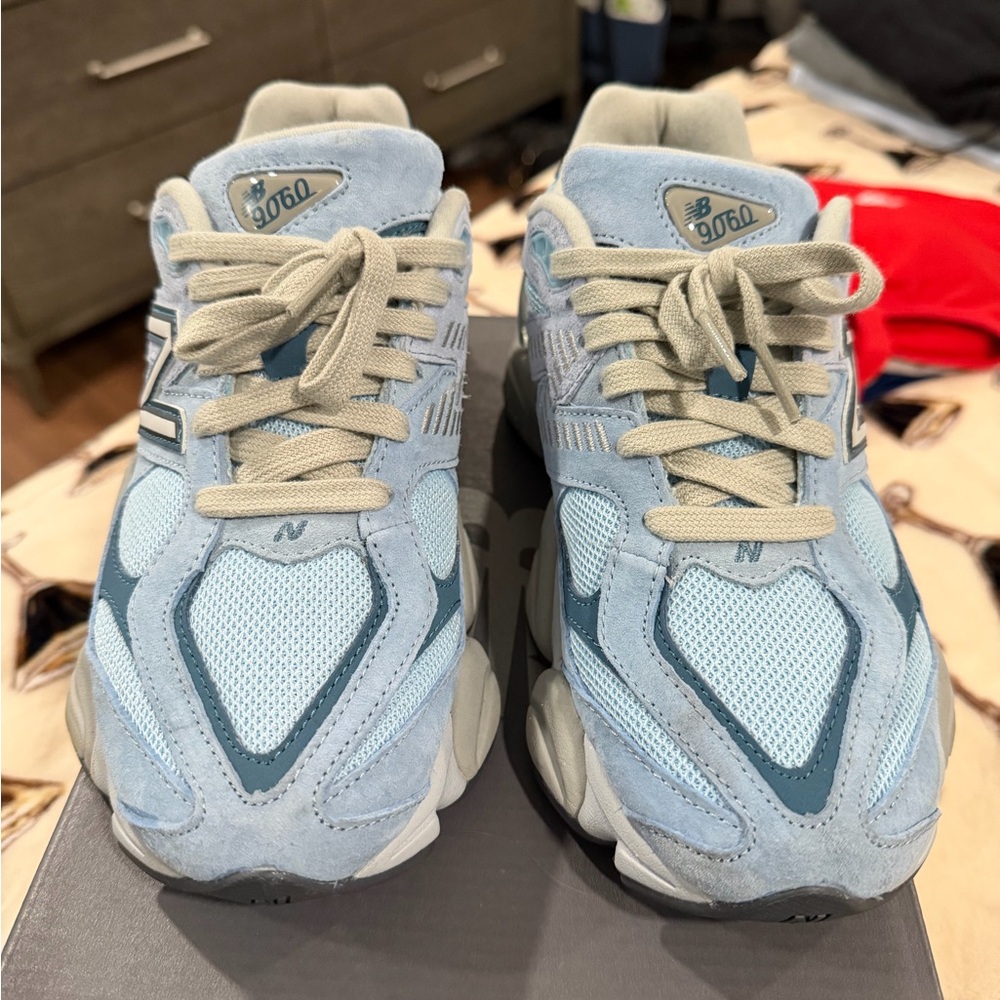 New Balance 9060 Sky Blue and Teal Sneakers